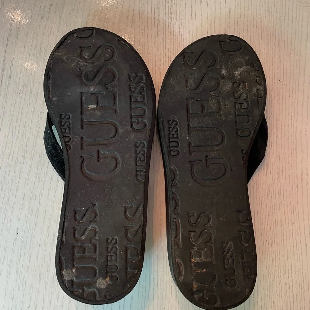 Guess Rhinestone Flip Flops - Picture 3 of 4